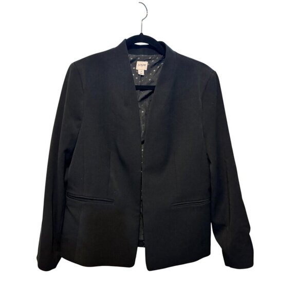 J. Crew Broadway Black Hook Eye Closure Blazer - Picture 4 of 13
